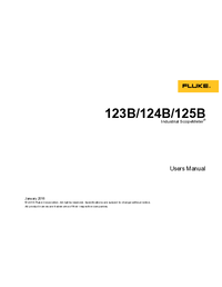 Thumbnail of document Manual - 120B Series Industrial ScopeMeter Hand-Held Oscilloscopes
